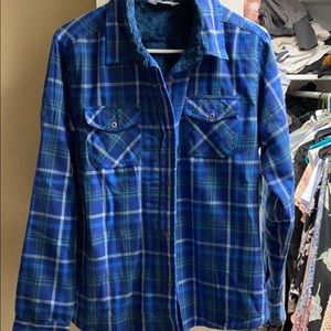 Women’s mountain khaki flannel shirt